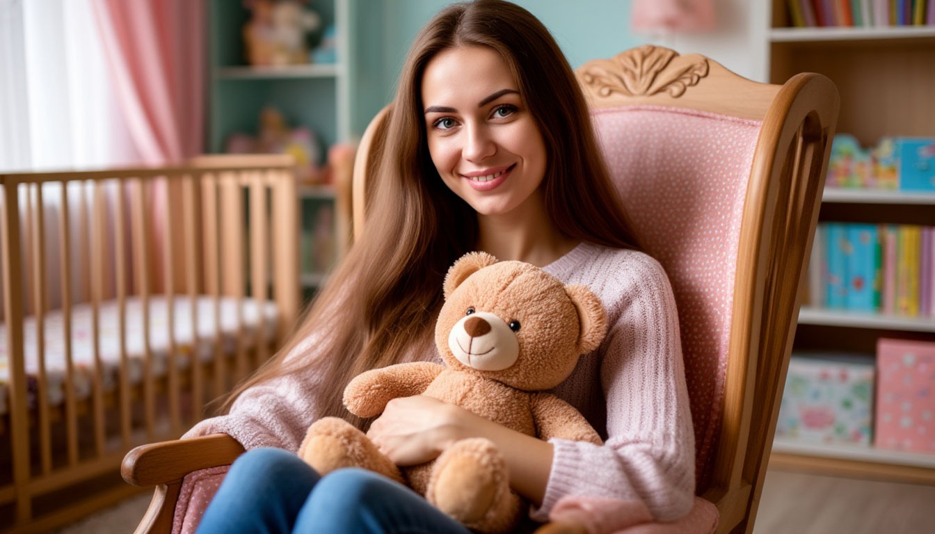 Русская женщина около 30 лет с длинными русыми волосами